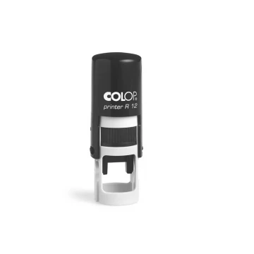 Pieczątka samotuszująca okrągła COLOP Printer R12 - wymiar płytki tekstowej: 12x12mm - COL071