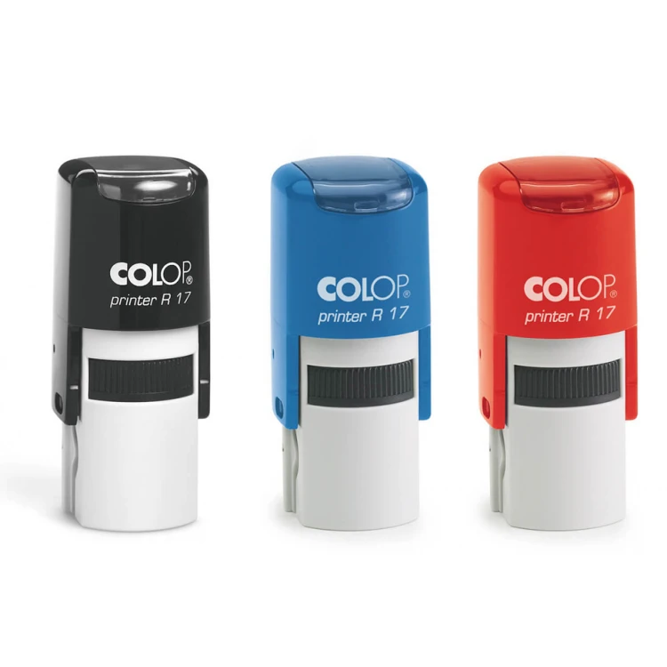 Pieczątka samotuszująca okrągła COLOP Printer R17 - wymiar płytki tekstowej: 17x17mm - COL073