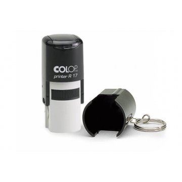 Pieczątka samotuszująca okrągła COLOP Printer R17/1 Brelok - wymiar płytki tekstowej: 17x17mm - COL074