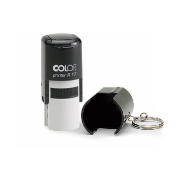 Pieczątka samotuszująca okrągła COLOP Printer R17/1 Brelok - wymiar płytki tekstowej: 17x17mm - COL074