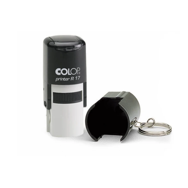 Pieczątka samotuszująca okrągła COLOP Printer R17/1 Brelok - wymiar płytki tekstowej: 17x17mm - COL074
