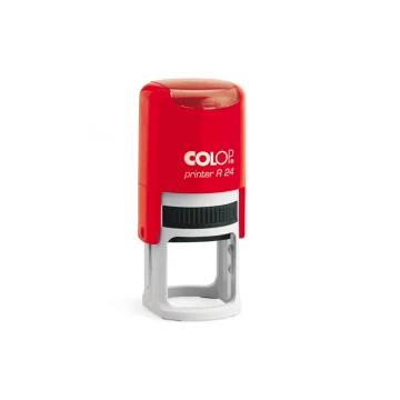 Pieczątka samotuszująca okrągła COLOP Printer R24 - wymiar płytki tekstowej: 24x24mm - COL075