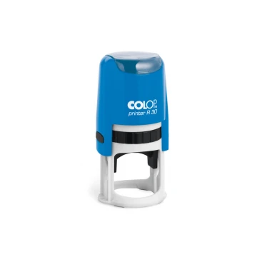 Pieczątka samotuszująca okrągła COLOP Printer R30 - wymiar płytki tekstowej: 30x30mm - COL076