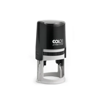 Pieczątka samotuszująca okrągła COLOP Printer R50 - wymiar płytki tekstowej: 50x50mm - COL079