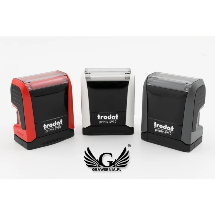 Pieczątka samotuszująca TRODAT Printy 4910 - wymiar płytki tekstowej: 26mm x 9mm