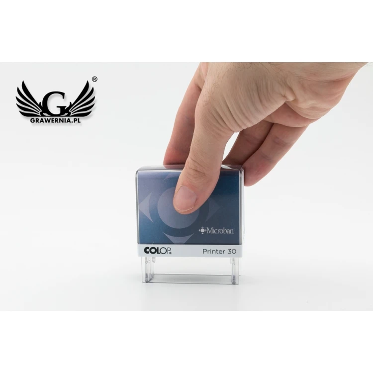 Pieczątka samotuszująca z ochroną antybakteryjną COLOP Printer 30 Microban - wymiar odbicia 47x18mm - COL036