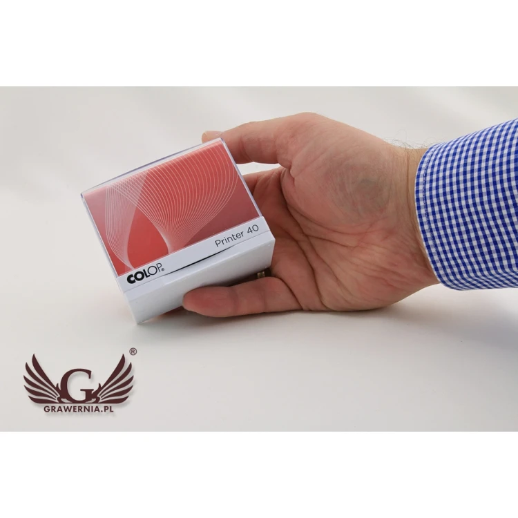 Pieczątka samotuszująca COLOP Printer 40 - wymiar płytki tekstowej: 59 x 23mm