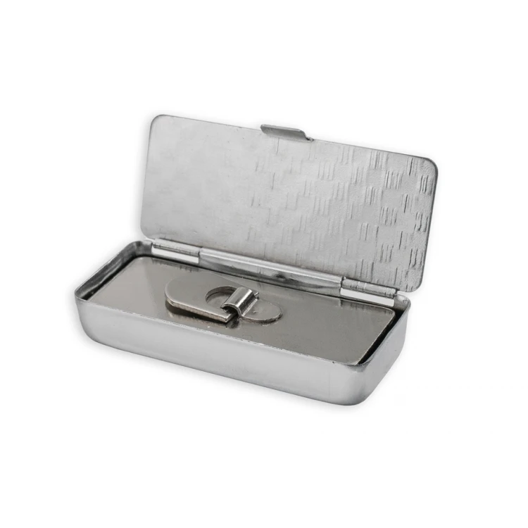 Pieczątka w pudełku metalowym - 2.5 - wymiar odbicia 20x48mm - PM003