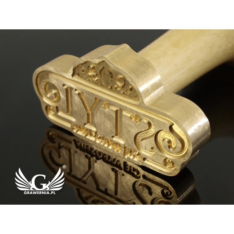 Pieczęć do odbijania w laku - CNC - wymiary: 57x30,57mm