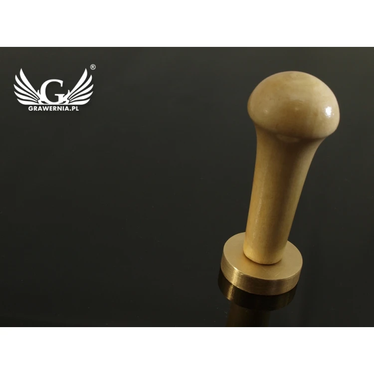 Pieczęć do odbijania w laku - CNC - średnica 33mm