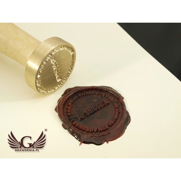 Pieczęć do odbijania w laku - CNC - średnica 33mm