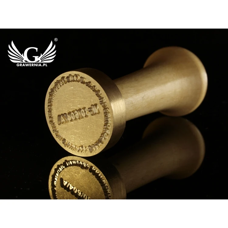 Pieczęć do odbijania w laku - CNC - średnica 33mm