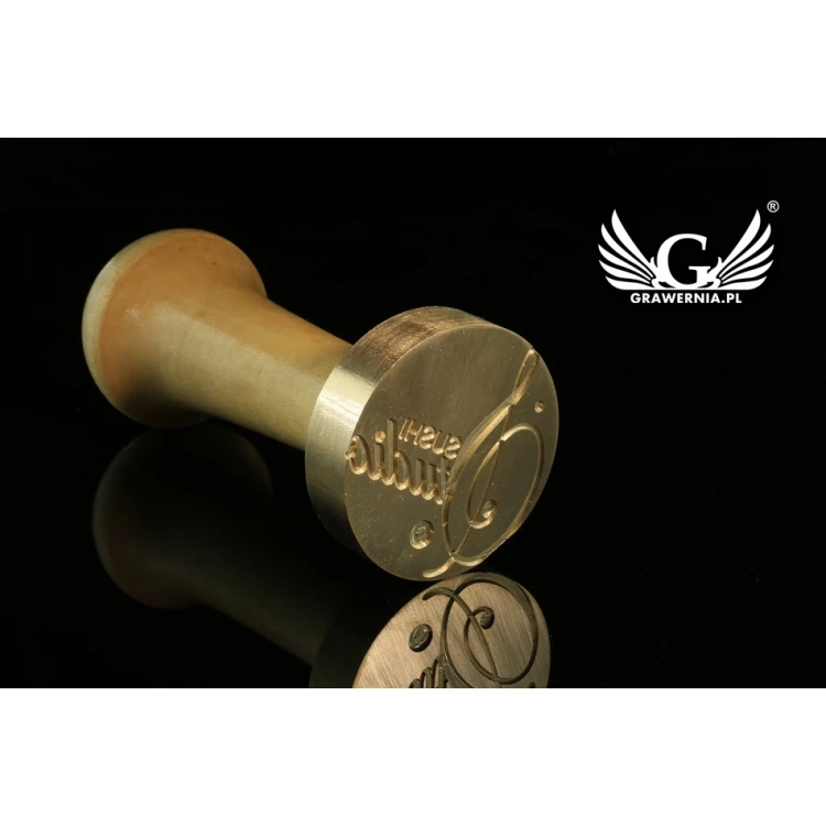 Pieczęć do odbijania w laku - CNC - średnica 38mm