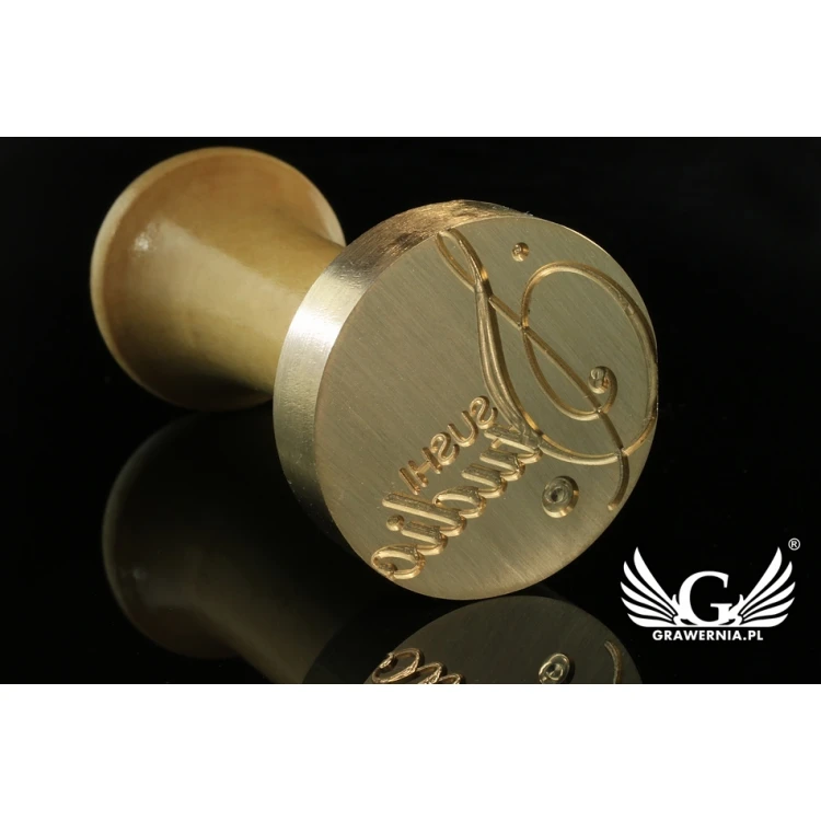 Pieczęć do odbijania w laku - CNC - średnica 38mm