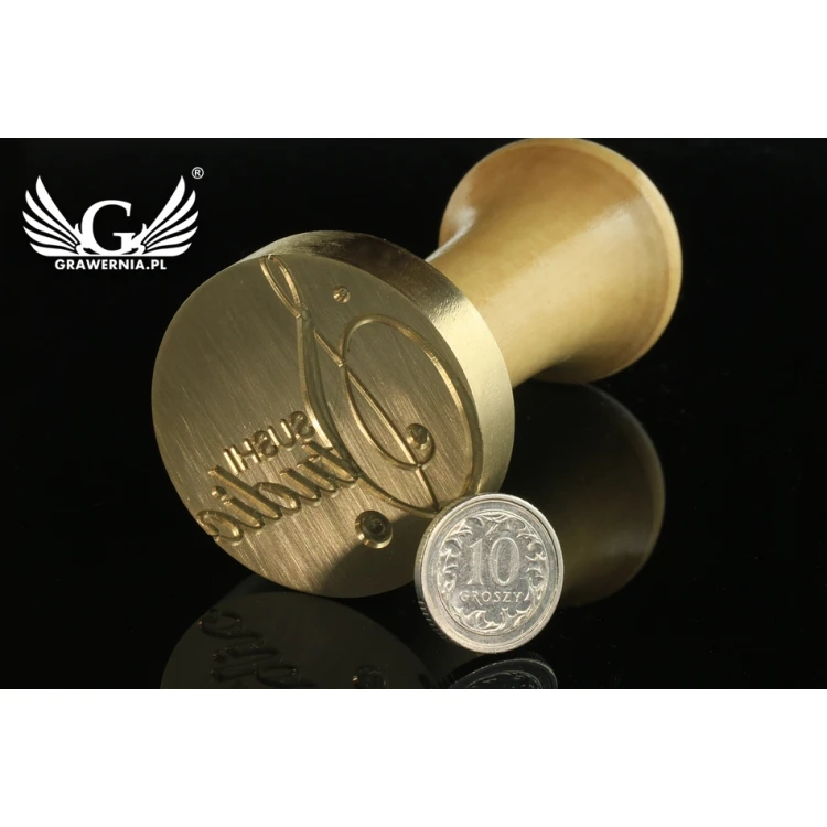 Pieczęć do odbijania w laku - CNC - średnica 38mm