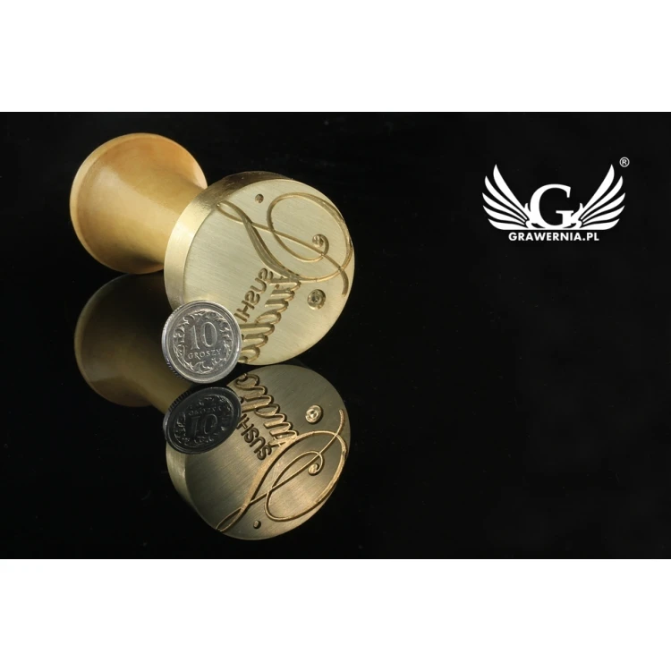 Pieczęć do odbijania w laku - CNC - średnica 38mm