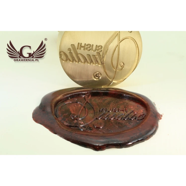 Pieczęć do odbijania w laku - CNC - średnica 38mm