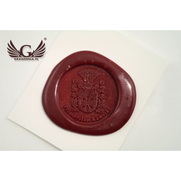 Stempel herbowy do odbijania w laku - CNC - średnica 33mm