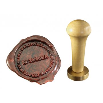 Pieczęć do odbijania w laku - CNC - średnica 33mm