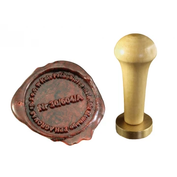 Pieczęć do odbijania w laku - CNC - średnica 33mm