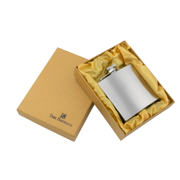Piersiówka stalowa Dan Barmore SAN REMO z grawerem - 180ml - AL019