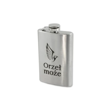 Piersiówka stalowa Glen z grawerem - 120ml 