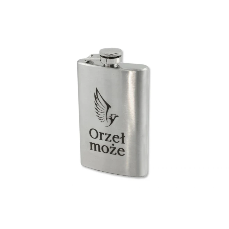 Piersiówka stalowa Glen z grawerem - 120ml 