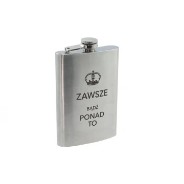 Piersiówka stalowa Nevis z grawerem - 240ml 