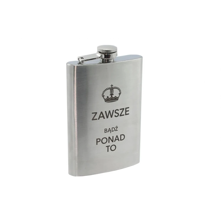 Piersiówka stalowa Nevis z grawerem - 240ml 