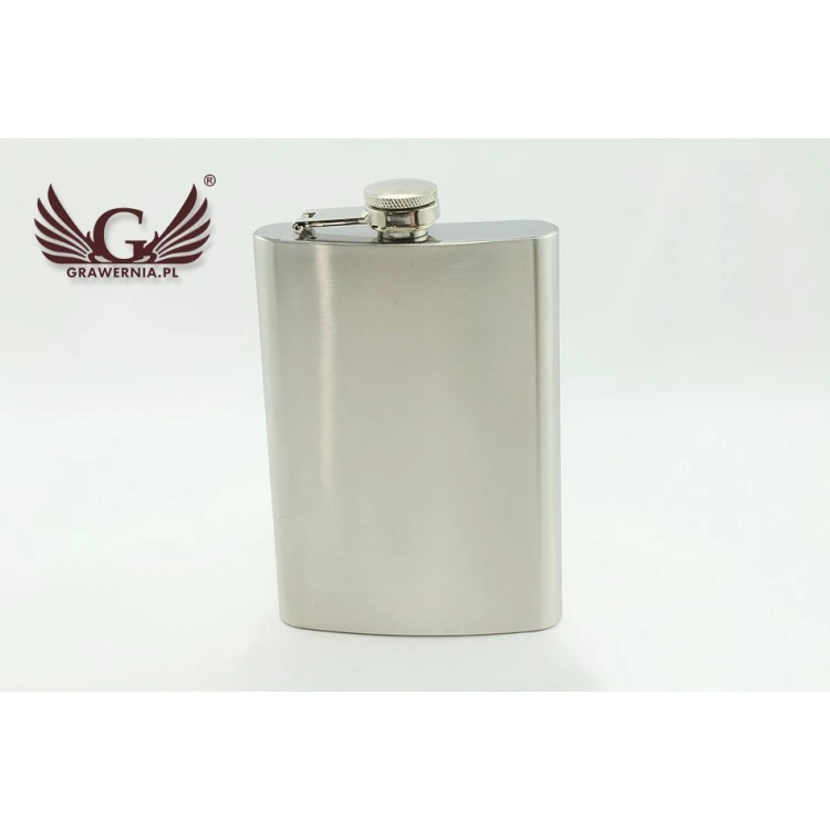 Piersiówka stalowa Nevis z grawerem - 240ml 