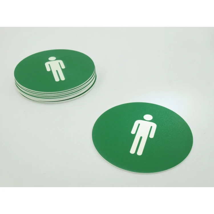 Piktogramy - kolor zielony - tabliczka o średnicy 10 cm 