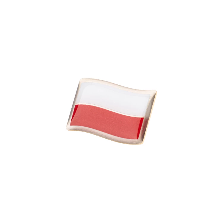 Pins patriotyczny z flagą Polski - wym. 21x13mm - PWD036