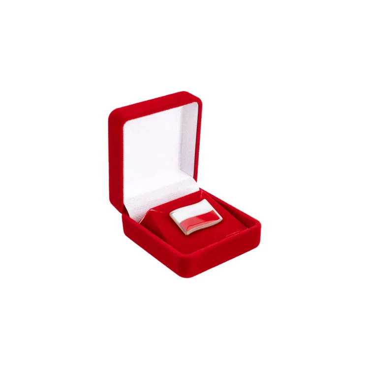 Pins patriotyczny z flagą Polski - wym. 21x13mm - PWD036