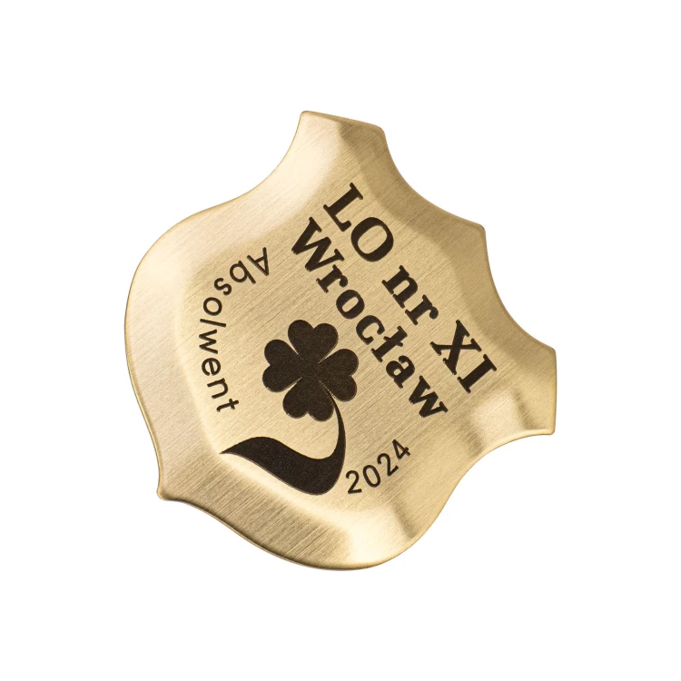 Pins z mosiądzu - Zjazd Absolwentów - wym. 25x28mm - PWD040