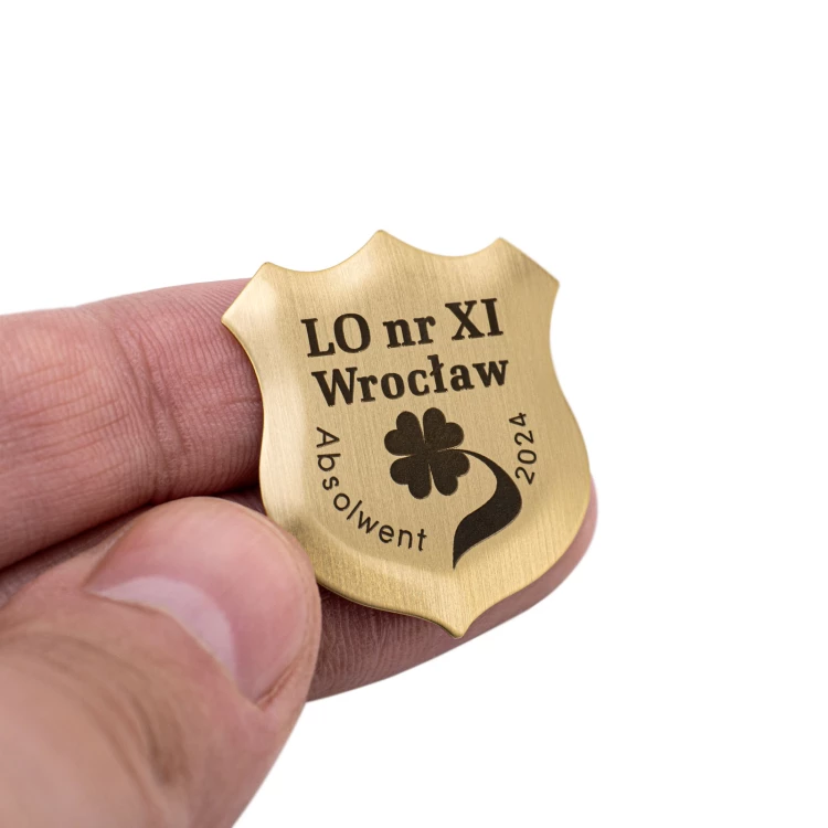 Pins z mosiądzu - Zjazd Absolwentów - wym. 25x28mm - PWD040
