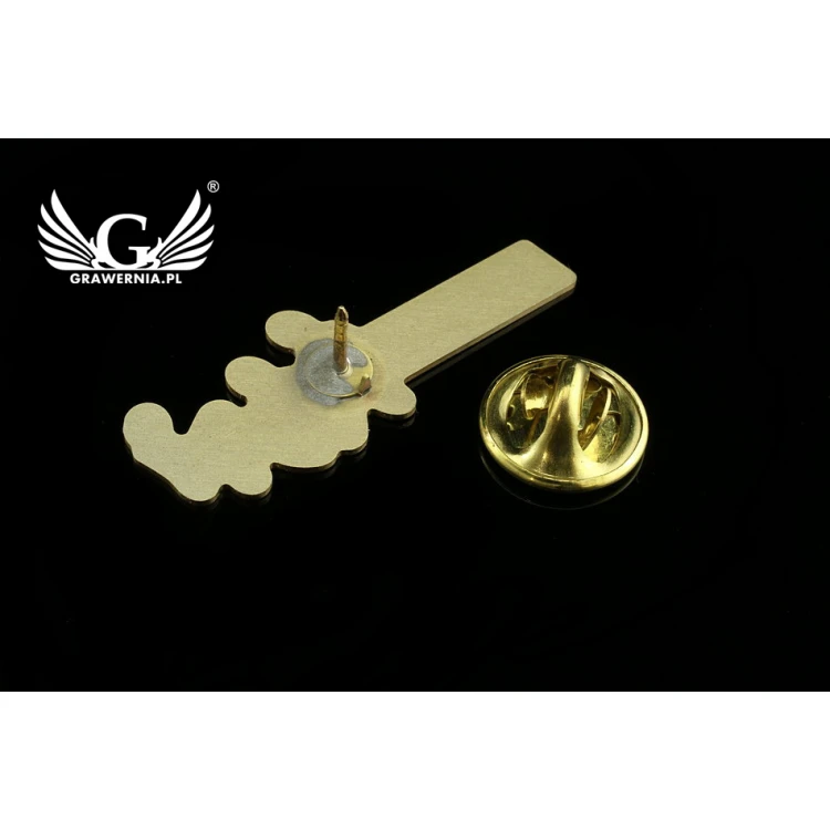 Pinsy metalowe z Twoim logo - kolorowy druk UV - PS014 
