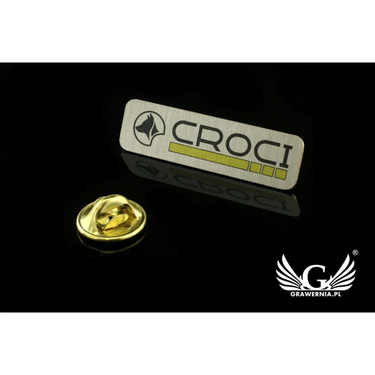 Pinsy metalowe z Twoim logo - kolorowy druk UV - PS014 