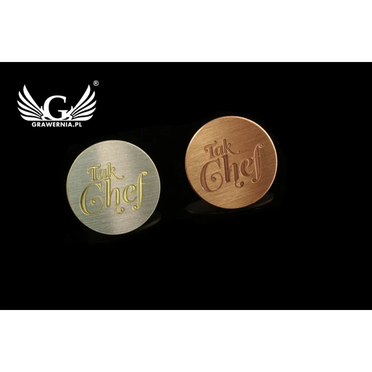 Pinsy metalowe z Twoim logo - średnica: 19mm - CNC - PS019