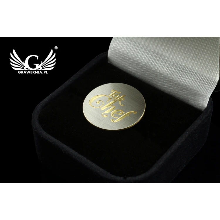 Pinsy metalowe z Twoim logo - średnica: 19mm - CNC - PS019