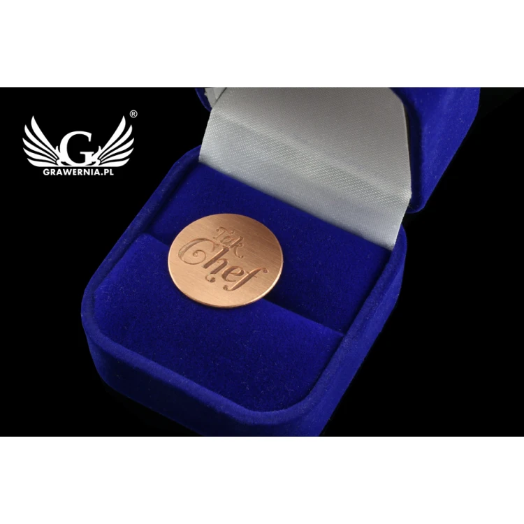 Pinsy metalowe z Twoim logo - średnica: 19mm - CNC - PS019