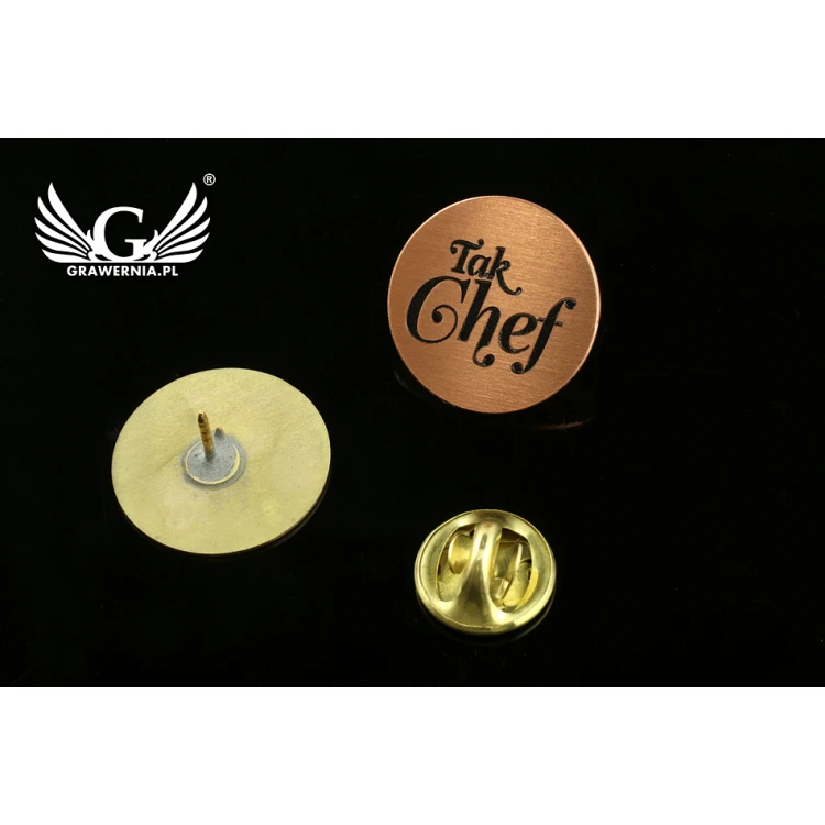 Pinsy metalowe z Twoim logo - średnica: 19mm - PS020