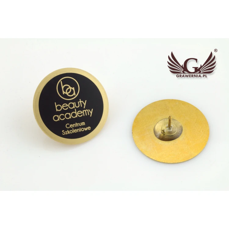 Pinsy metalowe z Twoim logo - średnica: 25mm - PS021