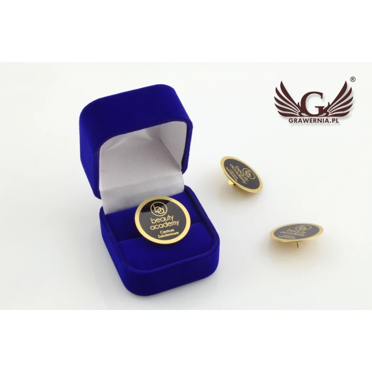 Pinsy metalowe z Twoim logo - średnica: 25mm - PS021