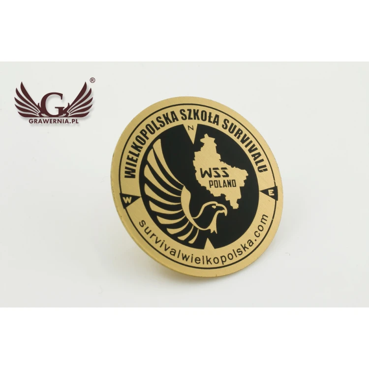 Pinsy metalowe z Twoim logo - średnica: 25mm - PS021