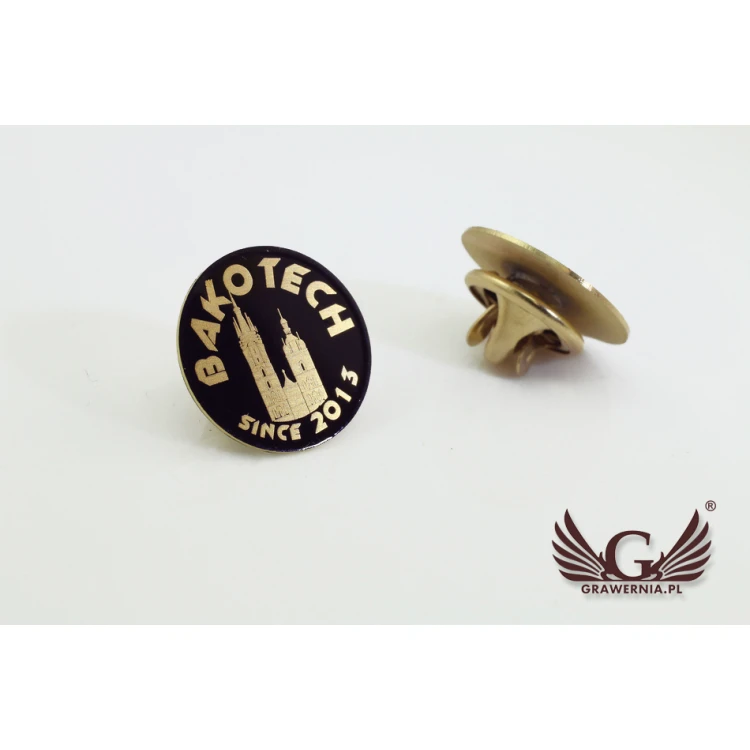 Pinsy metalowe z Twoim logo - średnica: 17mm - PS022