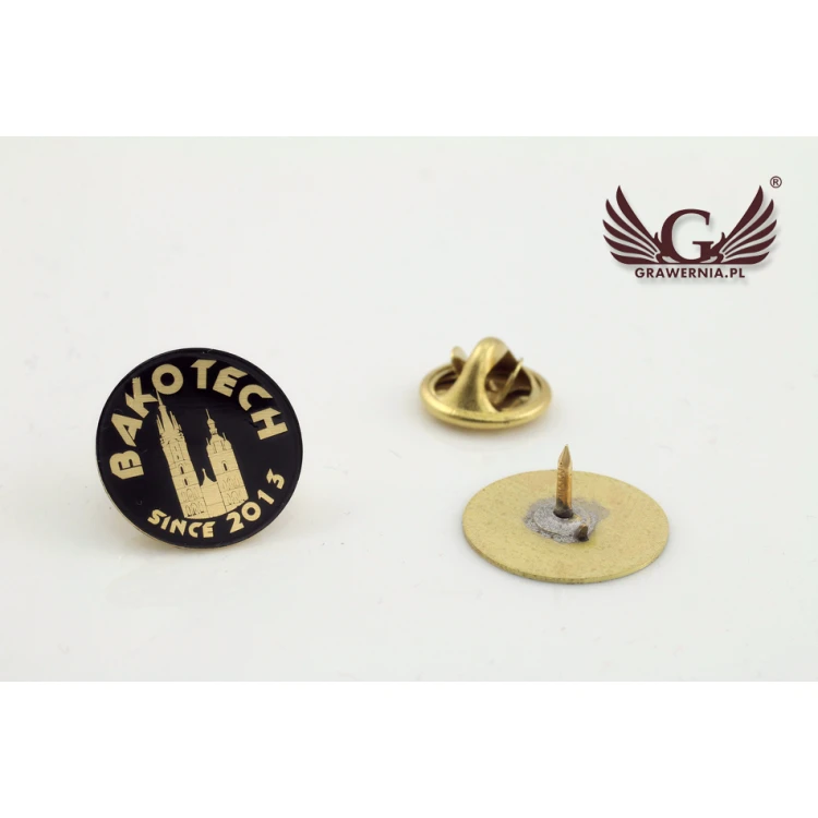 Pinsy metalowe z Twoim logo - średnica: 17mm - PS022