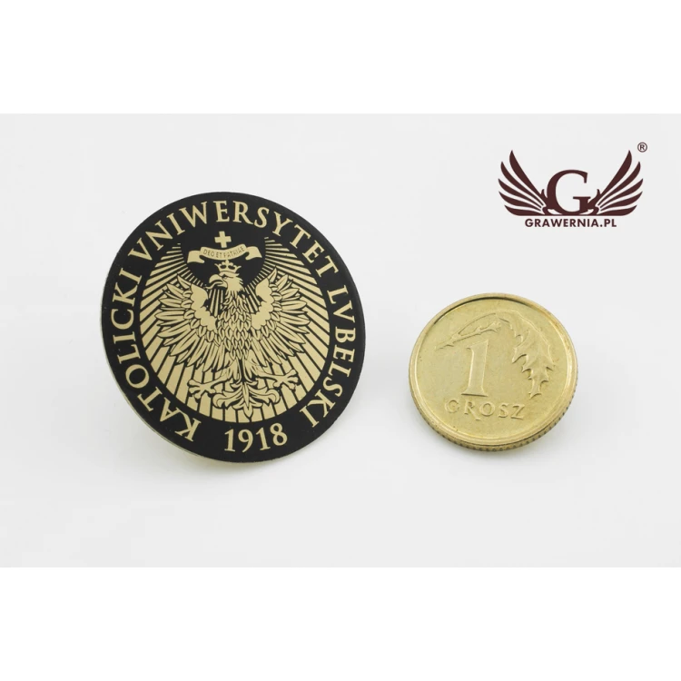 Pinsy metalowe z Twoim logo - średnica: 25mm - PS021