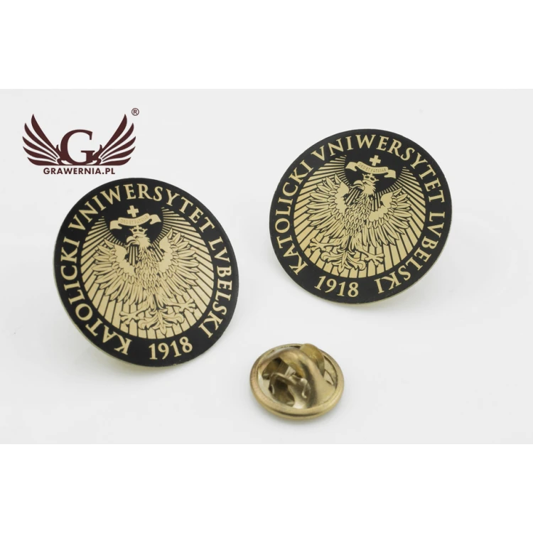 Pinsy metalowe z Twoim logo - średnica: 25mm - PS021