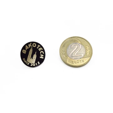 Pinsy metalowe z Twoim logo - średnica: 17mm - PS022