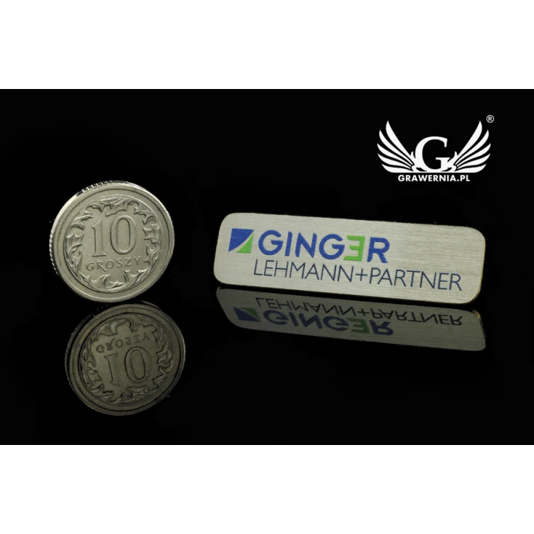 Pinsy metalowe z Twoim logo - wym. 46,7x10mm - druk UV - PS025